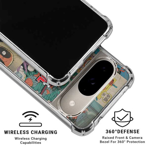 Marvel Deadpool Deadpool Collage Google Pixel 10 Clear Case